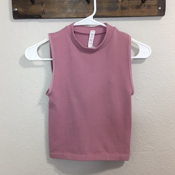 Aura Tops - Mock Neck Crop Top